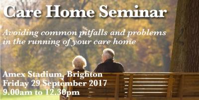 Care Home Seminar - Friday 29 September 2017